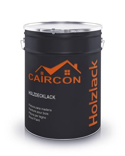 CAIRCON Holzfarbe Holzlack Wetterschutzfarbe Holzschutzfarbe Holzanstrich Schwarz- 5L von CAIRCON