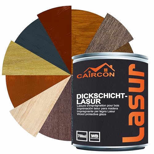 Holzlasur 2in1 Holzschutzlasur Dauerschutzlasur Dickschichtlasur - Ebenholz 750ml Holzlasur 2in1 Holzschutzlasur Dauerschutzlasur Dickschichtlasur - Ebenholz 750ml von CAIRCON