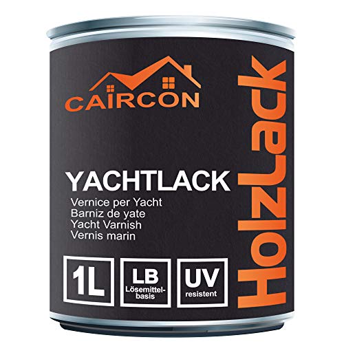 Yachtlack Anthrazitgrau Glänzend Bootslack Holzlack Bootsfarbe für Holz und Metall - 750ml von CAIRCON