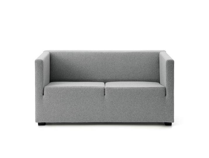 2er-Sofa Janis grau, Designer Artefakt, 70x140x70 cm von CAIRO