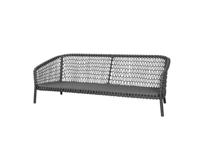 3-Sitzer Ocean large Cane-line grau, Designer Cane-line Design-Team, 73x202x90 cm von CAIRO