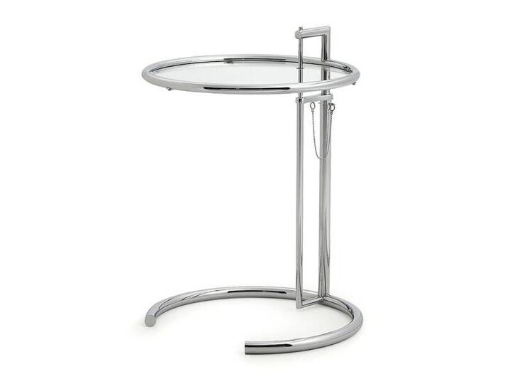 Abstelltisch Adjustable Table ClassiCon silber, Designer Eileen Gray, 64-102 cm von CAIRO