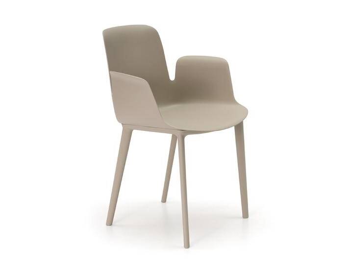 Armlehn-Stuhl Fior di Loto Frezza weiß, Designer Claudio Bellini, 82x55x57.5 cm von CAIRO