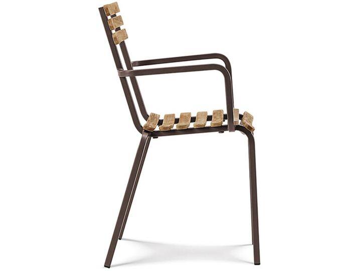 Armlehn-Stuhl Laren Ethimo braun, Designer Ethimo Design Studio, 85x55x50 cm von CAIRO