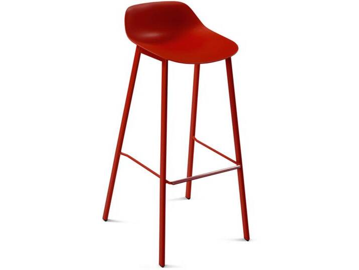 Barsitz BarLouis rot, Designer Perfecta, 97x44.5x50.5 cm von CAIRO