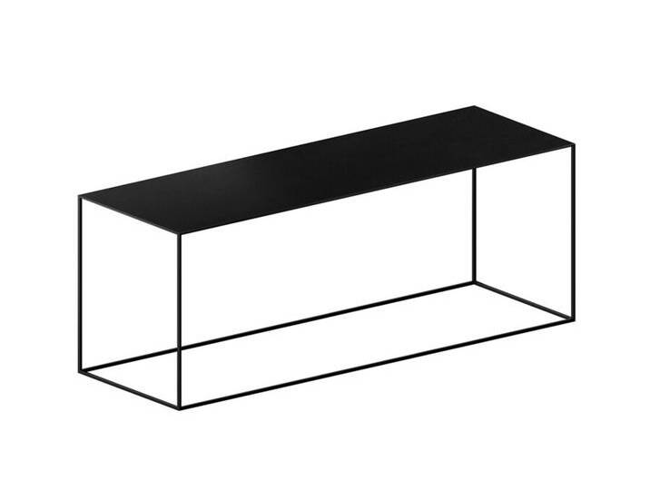 Beistell-Tisch Slim Irony Low Table Zeus schwarz, Designer Maurizio Peregalli, 46x124x41 cm von CAIRO