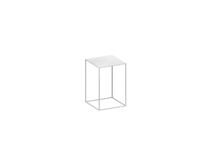 Beistell-Tisch Slim Irony Low Table Zeus weiß, Designer Maurizio Peregalli, 46x31x31 cm von CAIRO