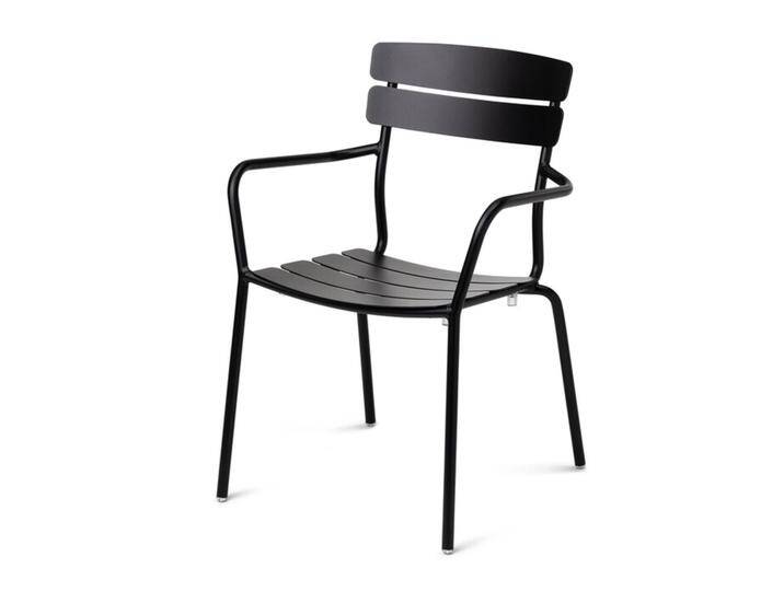 Besucherstuhl Granada schwarz, 83.8x58.7x57.1 cm von CAIRO