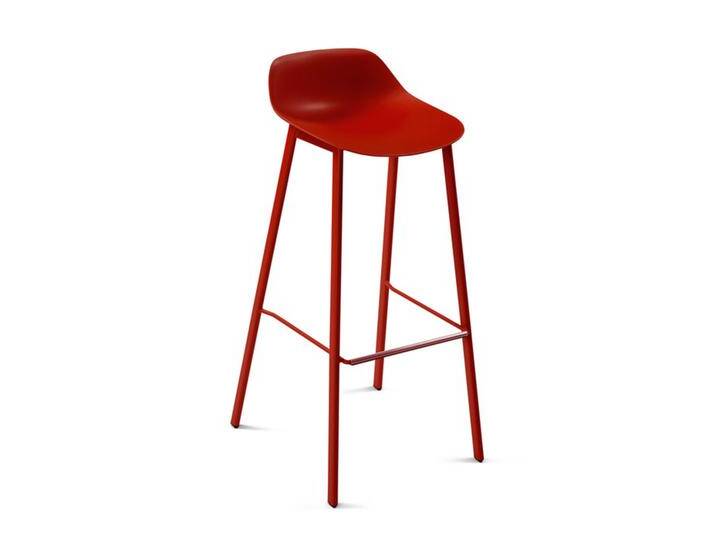 Bistrohocker BarLouis rot, Designer Perfecta, 97x44.5x50.5 cm von CAIRO