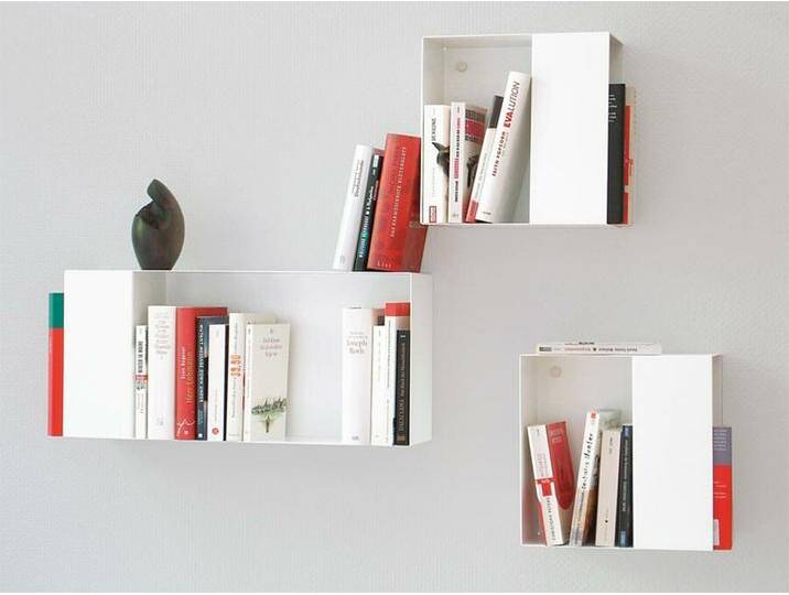 Bücher-Regal Box vonbox weiß, Designer Matthias Hartmann, 28x63x15 cm von CAIRO