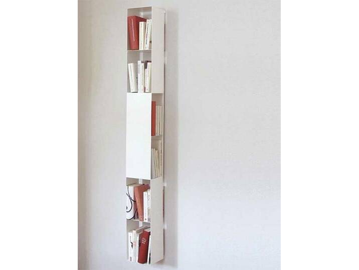 Bücherwand 2side vonbox weiß, Designer Matthias Hartmann, 165x19x17 cm von CAIRO
