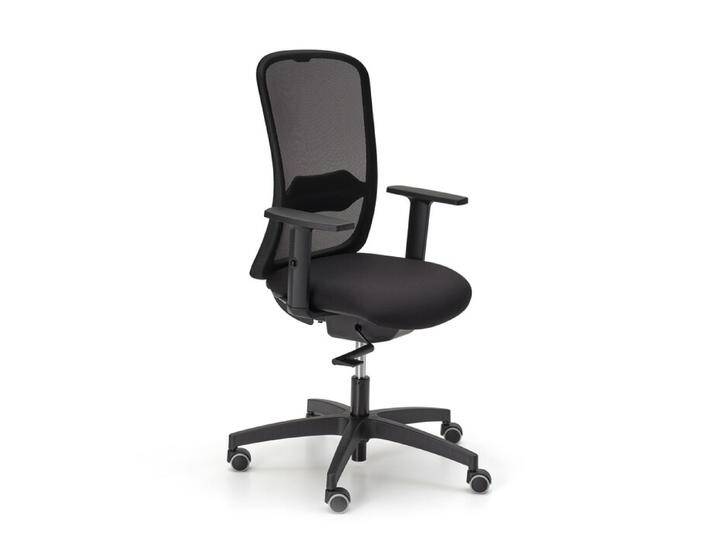 Bürodrehstuhl mit Armlehnen Takk schwarz, Designer Frezza, 101.5-114.5x47x67 cm von CAIRO