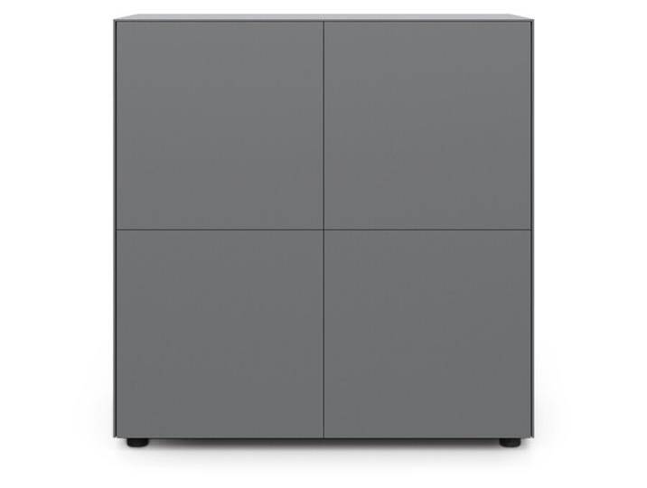 Container Connect MDF außen graphit/innen weiß matt lackiert grau, Designer form1, 102x100x48 cm von CAIRO