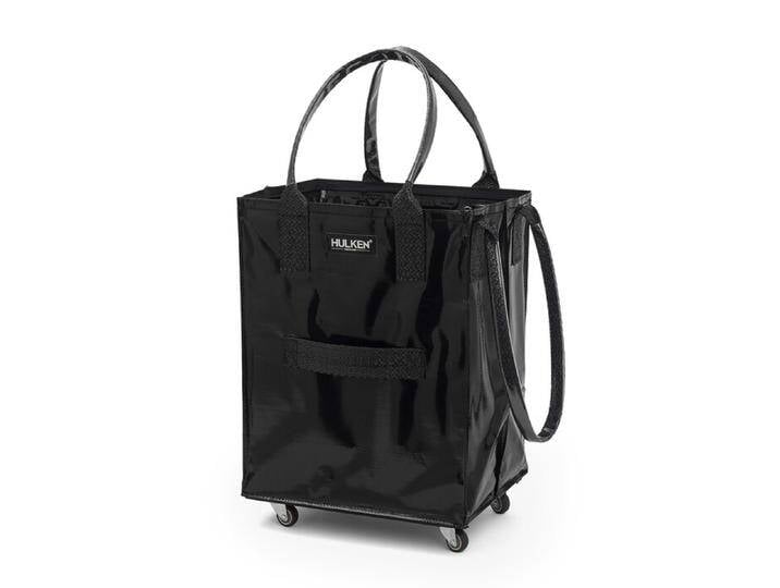 Einkaufstragetasche mit Rollen, medium Hulken Bag Hulken schwarz, Designer Alex & Yoni Sheleq, 56x40x30 cm von CAIRO