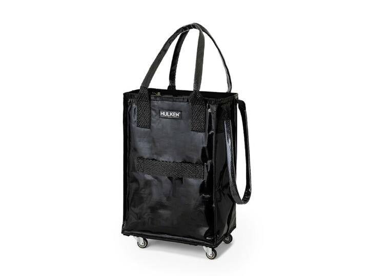 Einkaufstragetasche mit Rollen, small Hulken Bag Hulken schwarz, Designer Alex & Yoni Sheleq, 56x36x23 cm von CAIRO