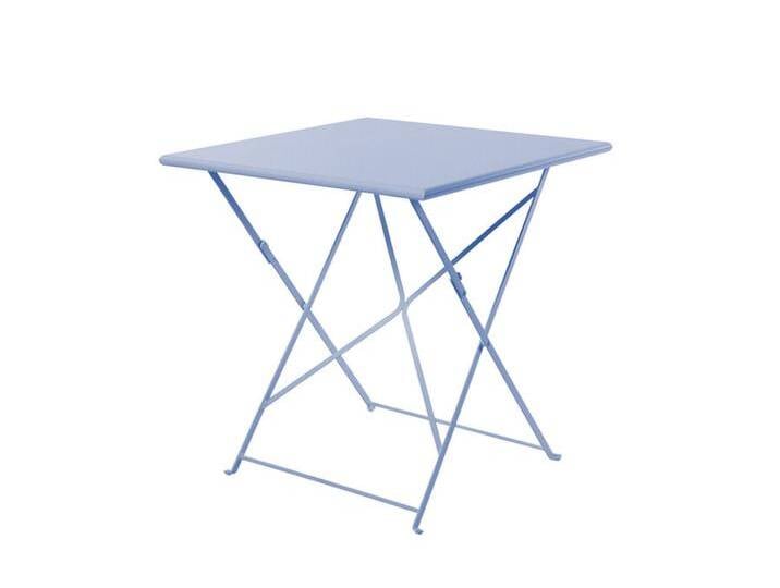 Falttisch Flower Ethimo blau, Designer Ethimo Design Studio, 75x80x80 cm von CAIRO