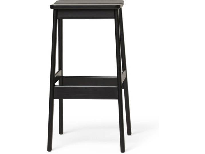Hocker Angle Form and Refine Buche schwarz gebeizt braun, Designer Herman Studio, 75x41x39 cm; Sitz 24 cm von CAIRO