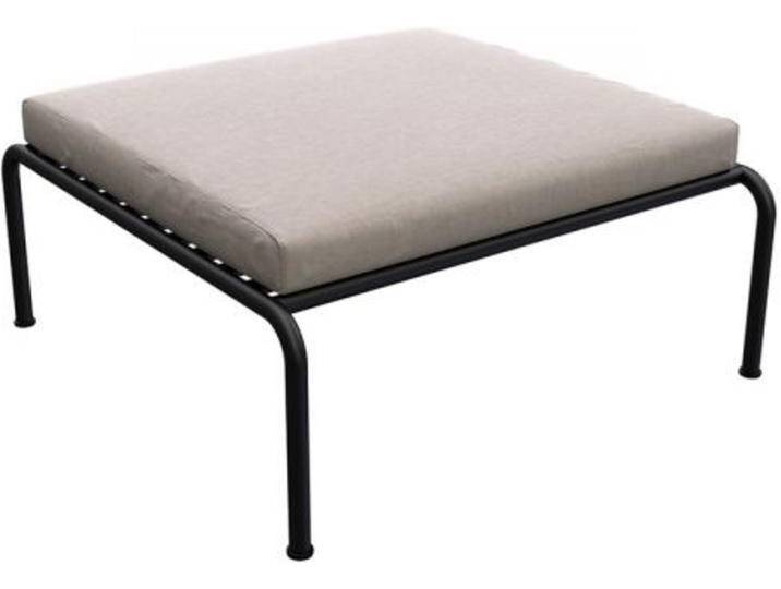 Hocker Avon Houe Gestell Stahl schwarz pulverbeschichtet, Designer Henrik Pedersen, 30.5 / mit Kissen 40.5x81.2x81.2 cm von CAIRO