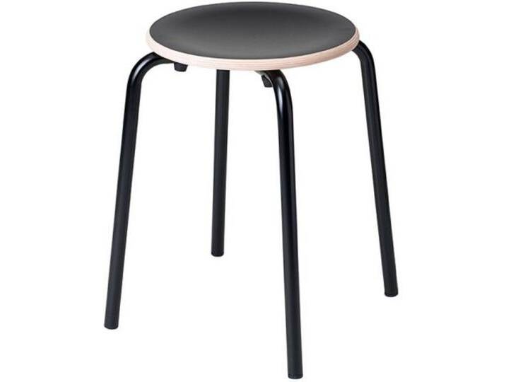Hocker TabCollege schwarz matt, Designer Perfecta, 46x35x35 cm von CAIRO