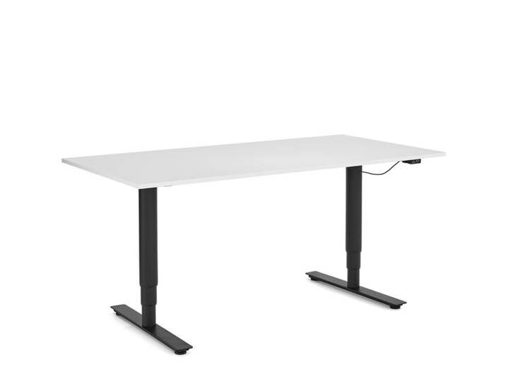 Homeoffice Schreibtisch W-Life E-Table Wagner schwarz, Designer Peter Wagner, 59-125 cm. Tischplatte 2.2x180x80 cm von CAIRO