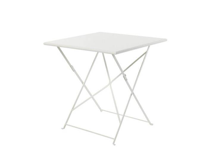 Klapp-Tisch Flower Ethimo weiß, Designer Ethimo Design Studio, 75x80x80 cm von CAIRO