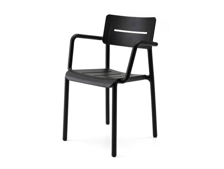 Küchenstuhl Outo schwarz, 82.5x55x48.5 cm von CAIRO