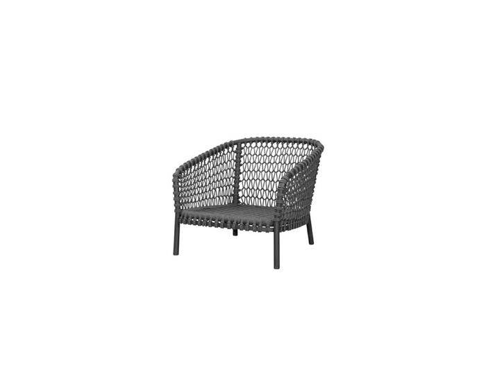 Loungesessel Ocean large Cane-line dunkelgrau, Designer Cane-line Design-Team, 73x81x90 cm von CAIRO