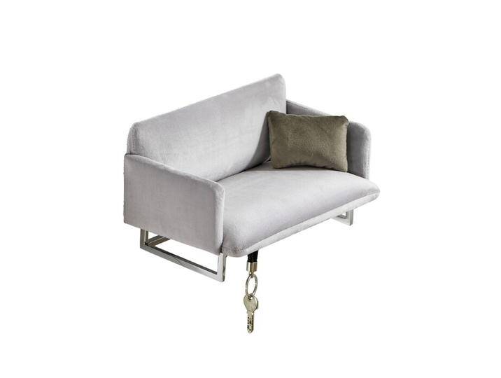 Mini-Garderobe Sofa Philippi grau, Designer Boris Pickenhagen, 17x35.5x17.5 cm von CAIRO