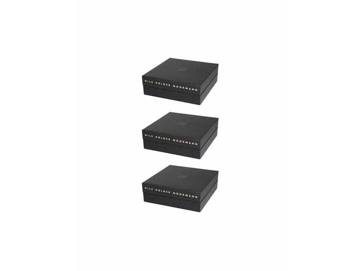 Nils Holger Moormann Archivbox für FNP Regal, 3-er Set Karton schwarz, Designer Nils Holger Moormann, 10.8x32.5x34 cm von CAIRO