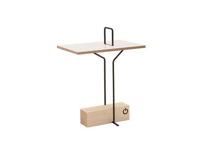 Nils Holger Moormann Guéridon Abgemahnt weiß, Designer Nils Holger Moormann, 62x47x31 cm von CAIRO