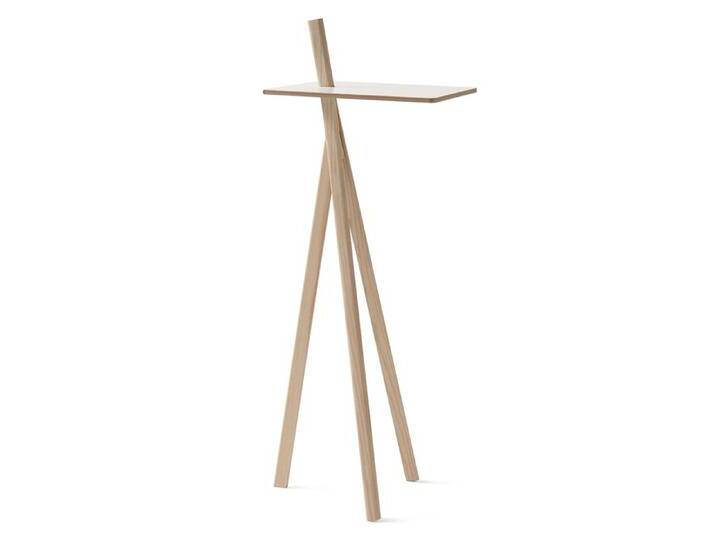 Nils Holger Moormann Stehpult Der kleine Lehner Gestell Esche weiß, Designer Jörg Gätjens, 128x45x45 cm von CAIRO