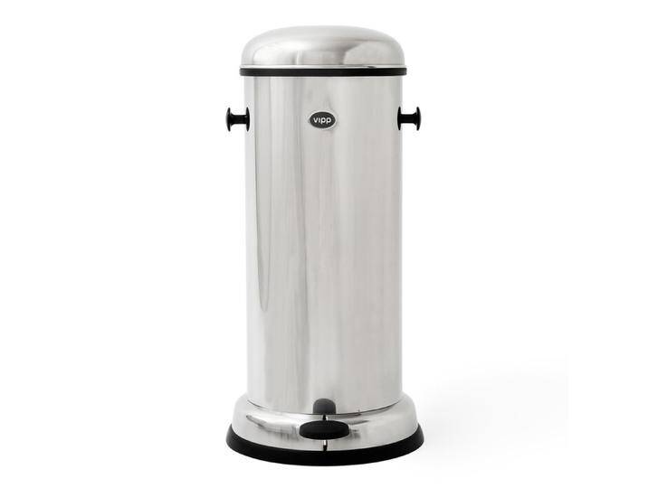 Pedalbehälter Vipp 16 Vipp Edelstahl silber, Designer Holger Nielsen, 60 cm von CAIRO