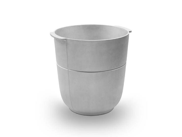 Pflanzbehälter Nr. 1, high Linea Korbo silber, Designer Monica Förster, 50.7 cm von CAIRO