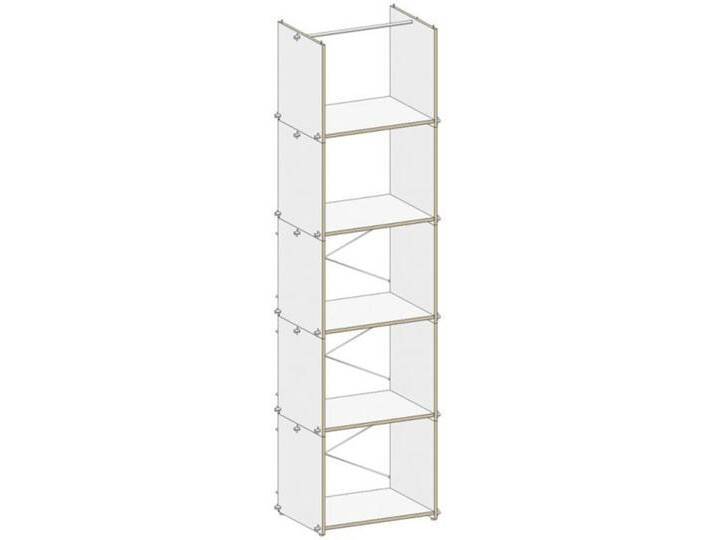 Regalsystem M6 Gentner-Design MDF weiß, Designer Matthias Gentner, 197x55x39 cm von CAIRO