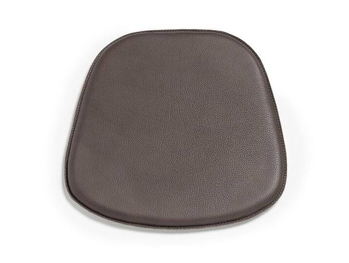 Sitzpad für Eames Plastic Armchair Albrecht Leder schiefer grau, Designer Thomas Albrecht, 2x42x39 cm von CAIRO