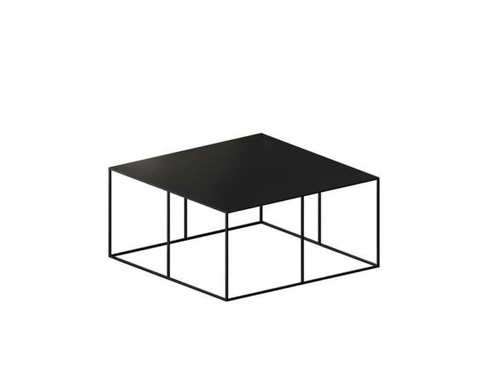 Sofa-Tisch Slim Irony Low Table Zeus schwarz, Designer Maurizio Peregalli, 34x70x70 cm von CAIRO