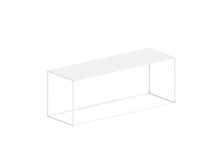 Sofatisch Slim Irony Low Table Zeus weiß, Designer Maurizio Peregalli, 46x124x41 cm von CAIRO