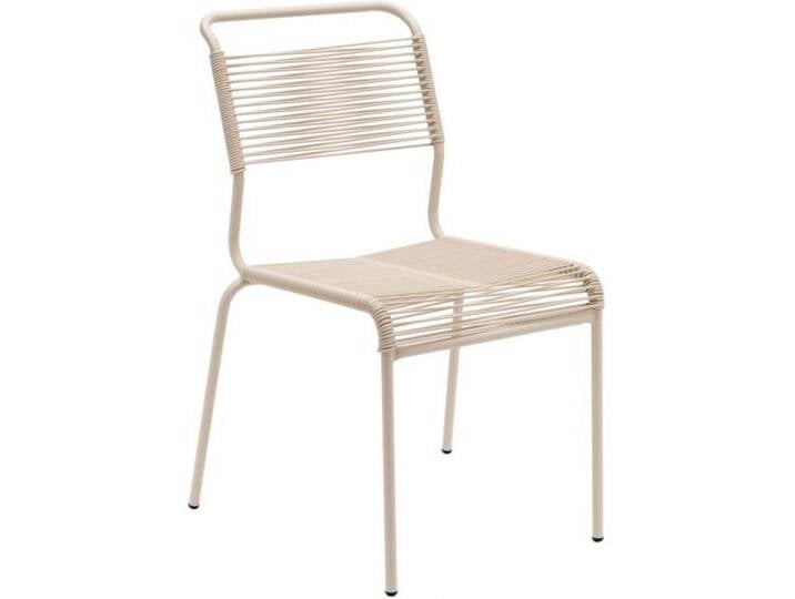 Spaghetti-Stuhl Säntis Schaffner AG pastellsand braun, Designer Schaffner, 85x56x60 cm von CAIRO