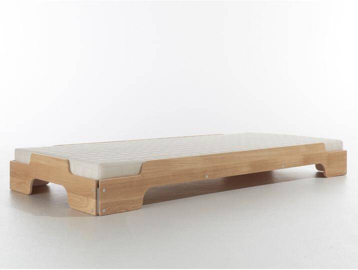 Stapelliege Müller Möbelwerkstätten Eiche massiv, matt lackiert braun, Designer Rolf Heide, 23x93 cm von CAIRO