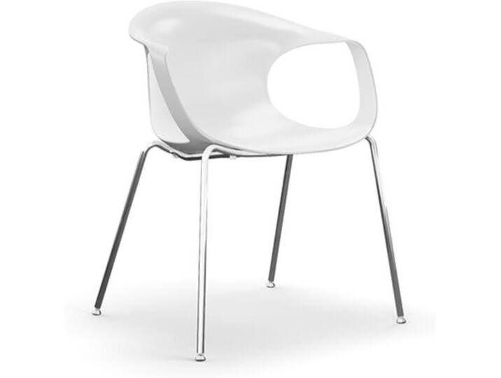Stuhl Flick REDI Sitzschale weiß, Designer Archirivolto Design, 77x61x54 cm von CAIRO