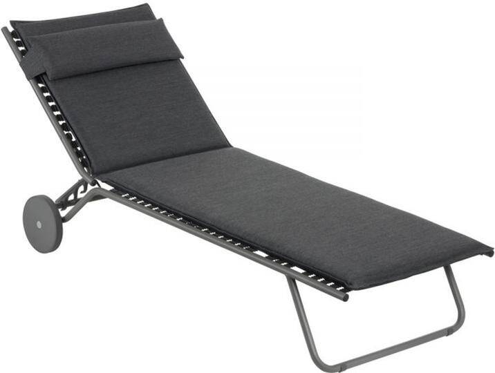 Sunlounger Bayanne Sunbed Lafuma schwarz, 81x77 cm von CAIRO