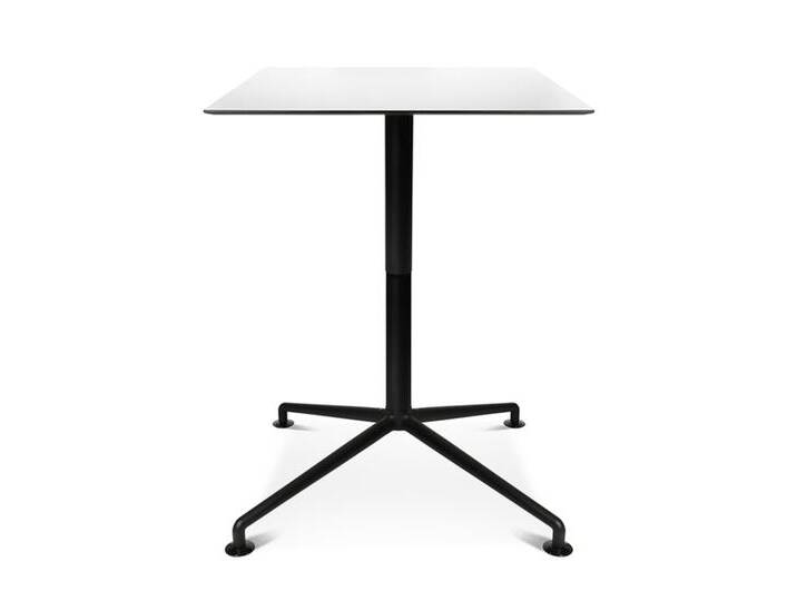 Tisch W-Lift Table Wagner Gestell Aluminium graphitschwarz matt, Designer rabadesign GmbH, 73-103x82x82 cm von CAIRO