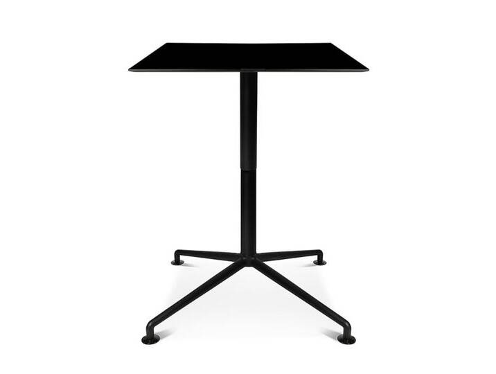 Tisch W-Lift Table Wagner Gestell Aluminium graphitschwarz matt, Designer rabadesign GmbH, 73-103x82x82 cm von CAIRO