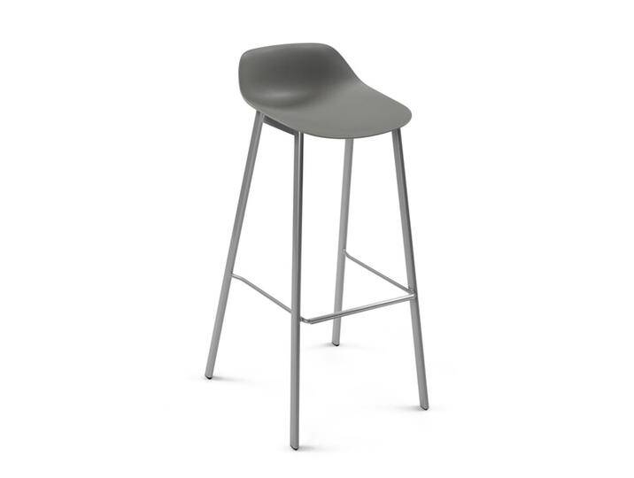 Tresenhocker BarLouis grau, Designer Perfecta, 97x44.5x50.5 cm von CAIRO