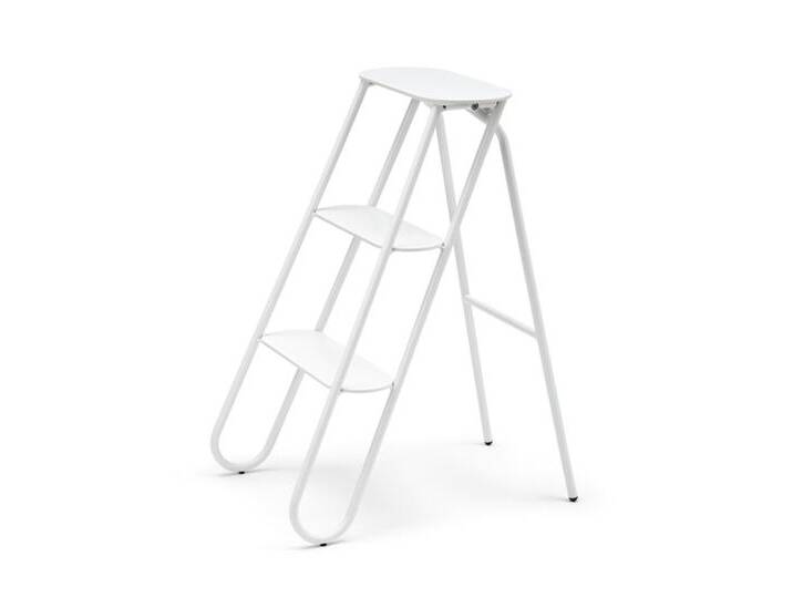 Tritt-Schemel Bukto Frost weiß, Designer Bønnelycke MDD, 71x39x56 cm von CAIRO
