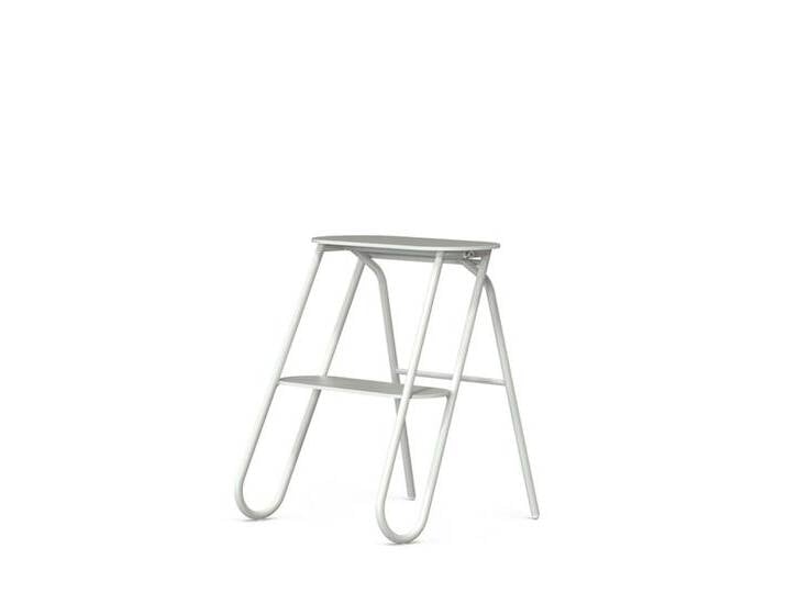 Tritt-Stockerl Bukto Frost weiß, Designer Bønnelycke MDD, 46.5x37x40 cm von CAIRO