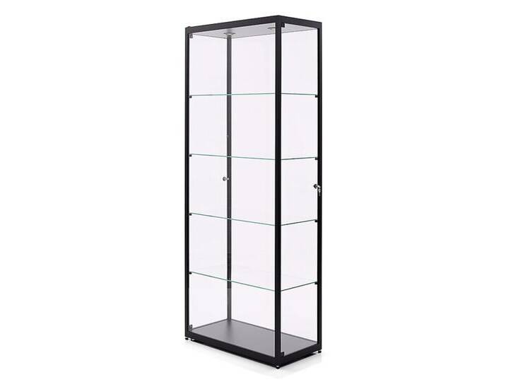 Vitrine sdb Aluminium schwarz eloxiert, 200x80x40 cm von CAIRO