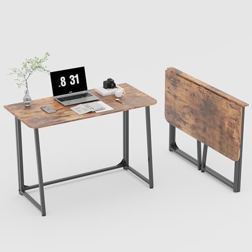 CAIYUN Kleiner Schreibtisch Klappbar 80 x 45 cm, Einfache Montage Schreibtisch Klappschreibtisch für Kleine Räume, Home Office Klappbarer Schreibtisch, Holzwerkstoffen, Braun CAIYUN Kleiner Schreibtisch Klappbar 80 x 45 cm, Einfache Montage Schreibtisch Klappschreibtisch für Kleine Räume, Home Office Klappbarer Schreibtisch, Holzwerkstoffen, Braun von CAIYUN