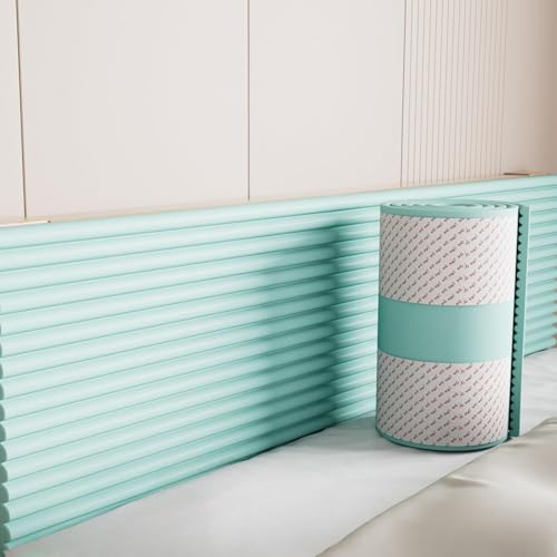 3D-Antikollisions-Wandpolster, Gepolsterte Weiche Wandpaneele, 20/30 Cm Extra Breiter Kantenschutz, Weich Gepolsterte Wandpaneele For Schlafzimmer/Spielzimmer/Kinderzimmer(Green,30 * 200cm) von CAIYZH