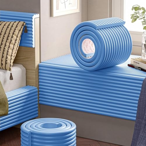3D-Antikollisions-Wandpolster, Selbstklebende Wandpolster Aus PVC-Baumwolle, Selbstklebende Sicherheitskanten-Eckschutzvorrichtungen, Abziehbare Und Aufklebbare Wandpaneele(Blue) von CAIYZH